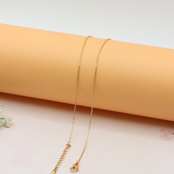 Angel Charm Rose Gold Necklace with Sparkling Centerpiece, XPNL0230 - Picture 11 of 13